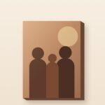 Canvas zonder lijst, strak gespannen op een houten frame
