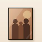 Poster in een zwarte fotolijst