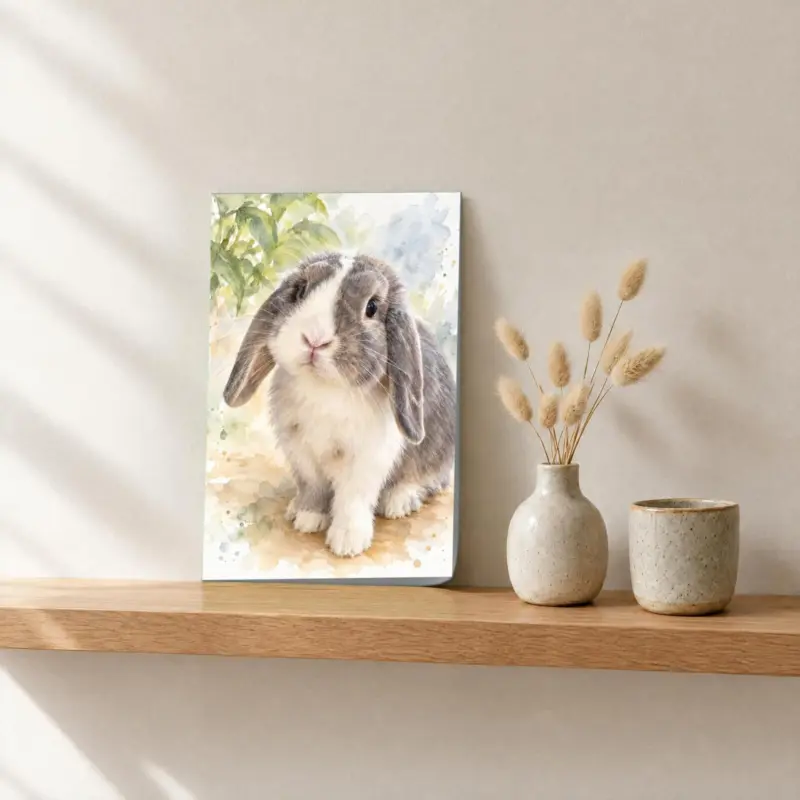 Ander dier in aquarel als losse print, op een fotorichel