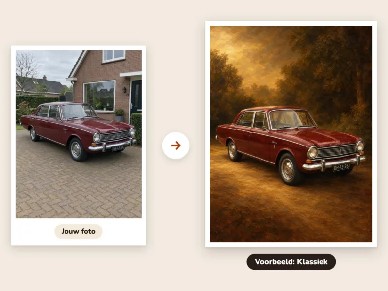 Autoportret van je eigen foto