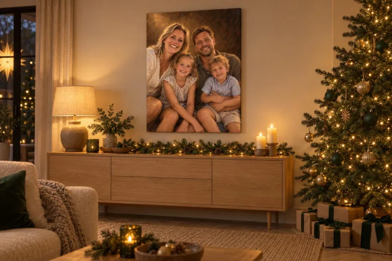 Een portret als kerstcadeau
