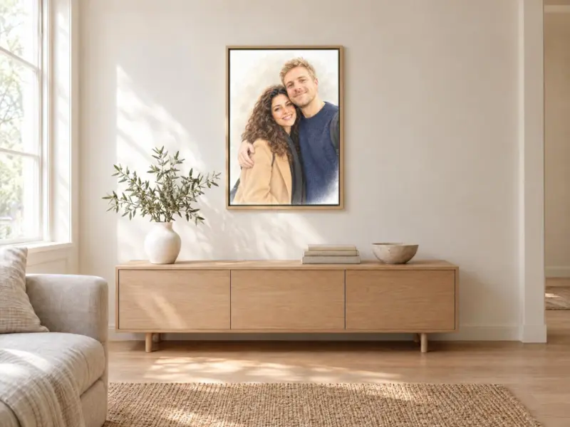 Een portret als trouwcadeau