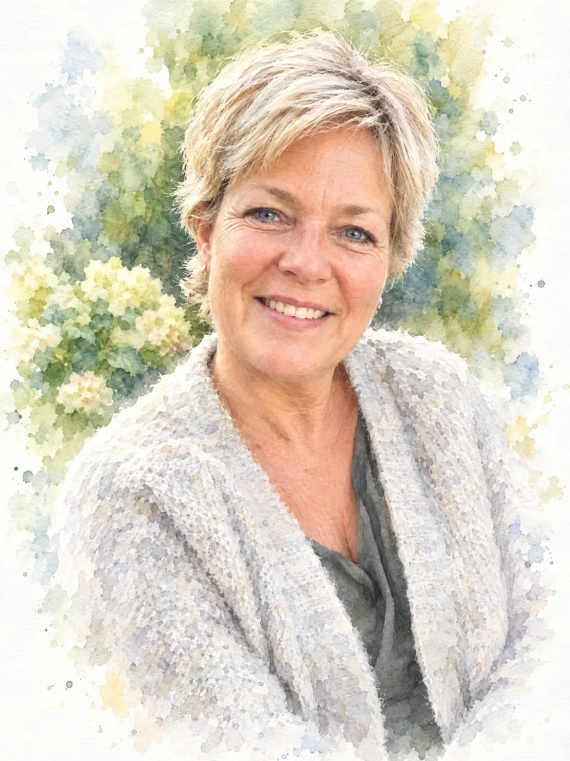 Persoonsportret als aquarel