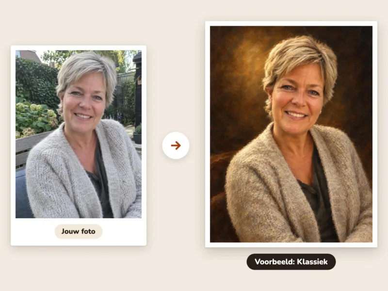 Persoonsportret van je eigen foto